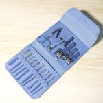 Stainless Steel 16-Piece Nail Clipper & Manicure Set with Leather Travel Case