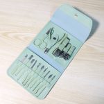 Stainless Steel 16-Piece Nail Clipper & Manicure Set with Leather Travel Case - Image 2